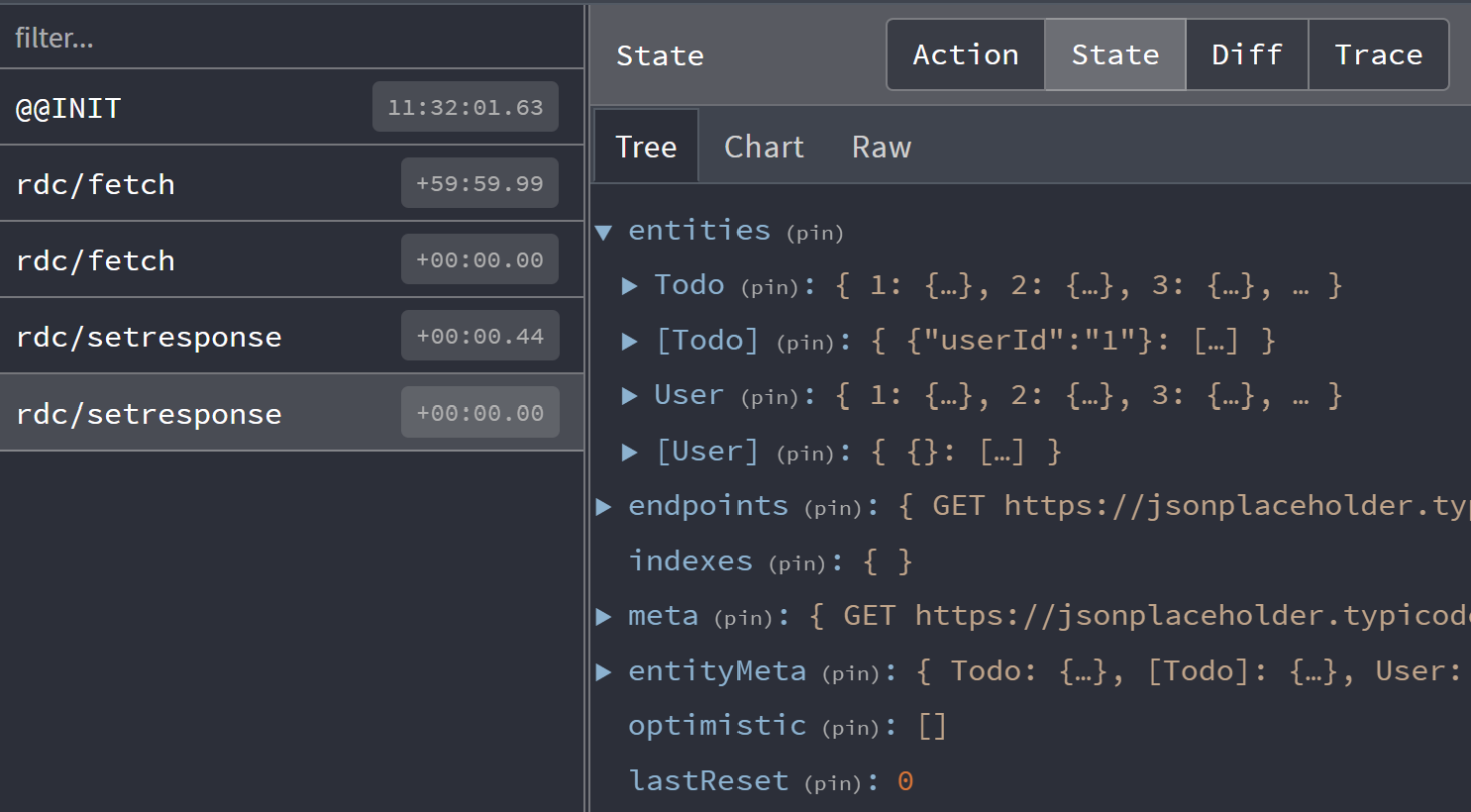 Reactive Data Client devtools devtools del navegador